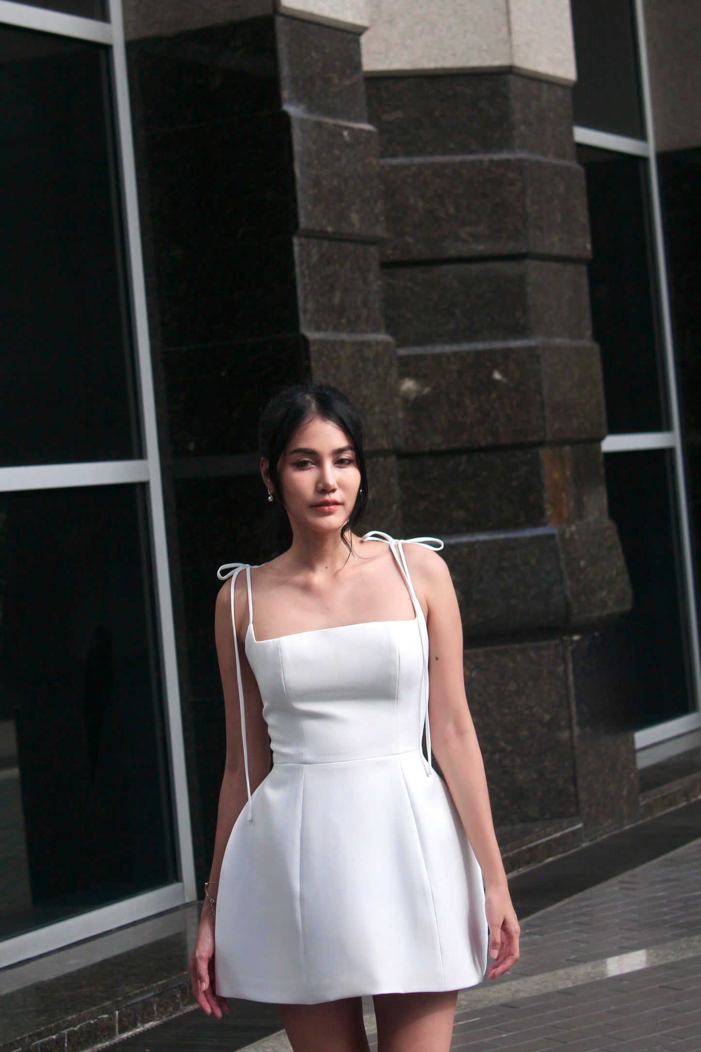 White Belle Mini Dress