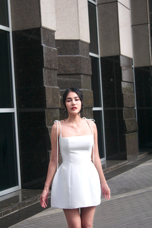 White Belle Mini Dress